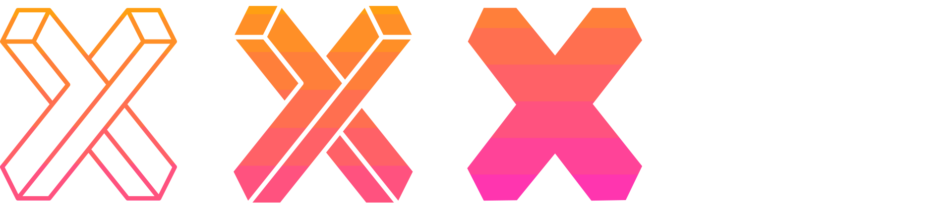 xCoAx 2022 logo variations.